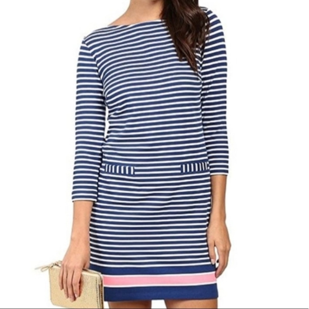 LILLY PULITZER IRINA GUAVA MELON EXOTIC GARDEN DRESS Size Small Nautical - Picture 1 of 14